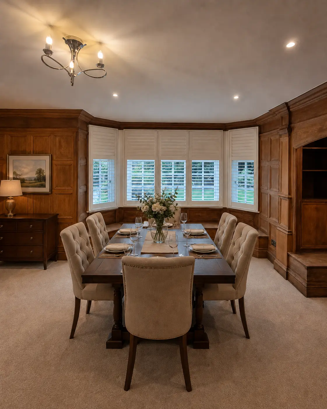 Bay Window plantation shutters