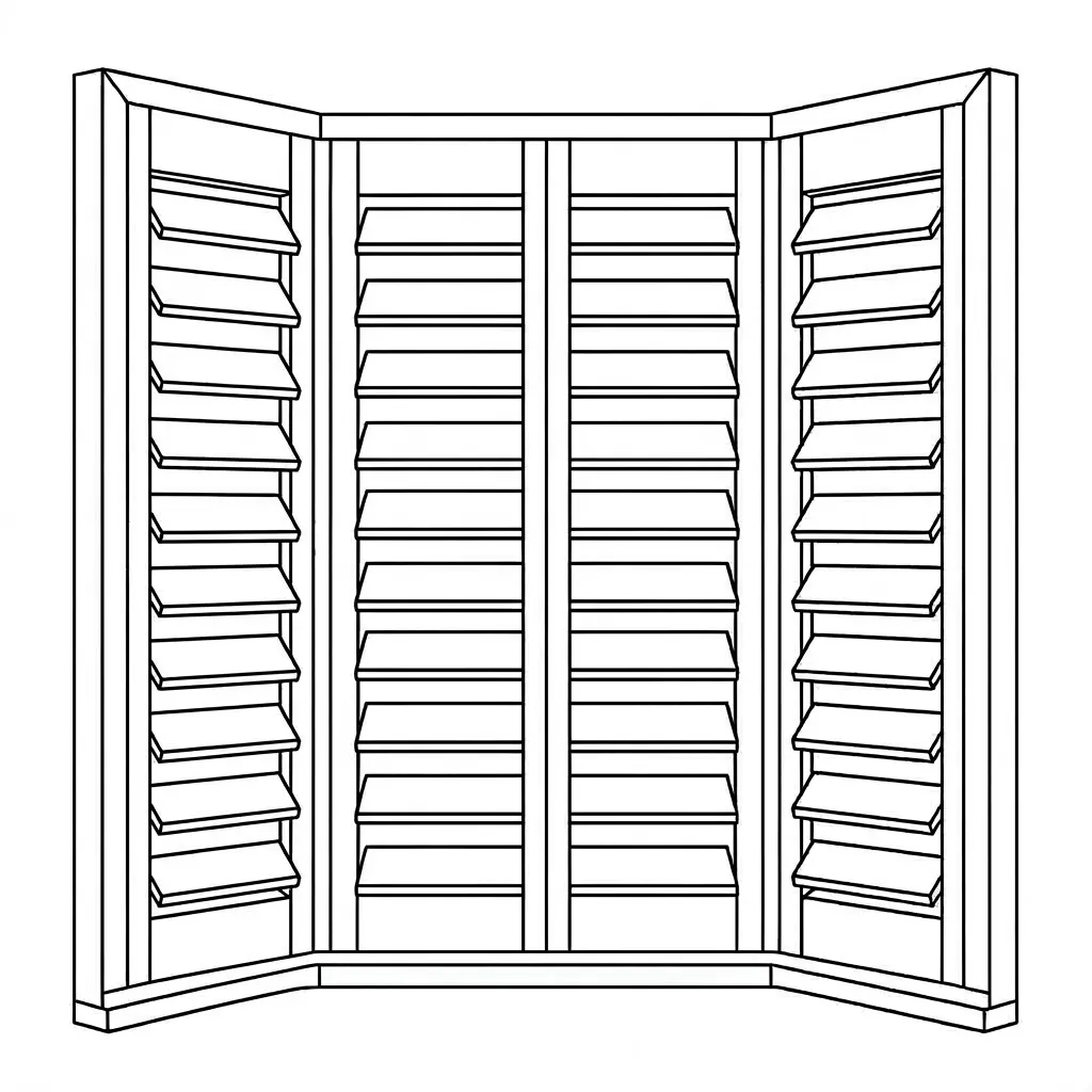 Bay window shutters