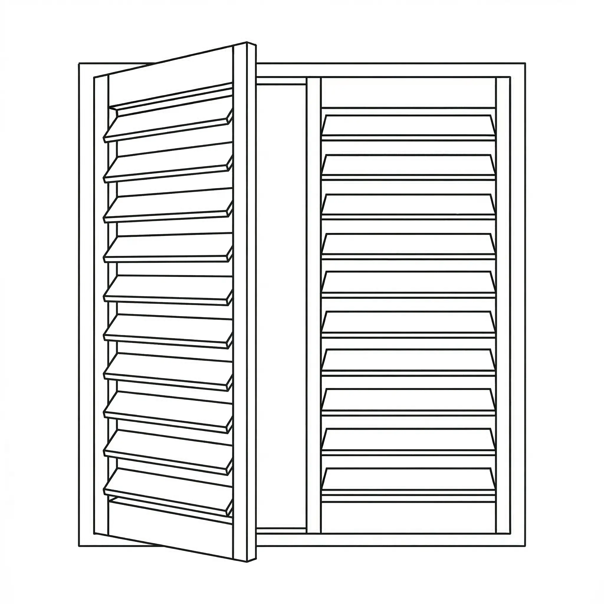 Full height shutters