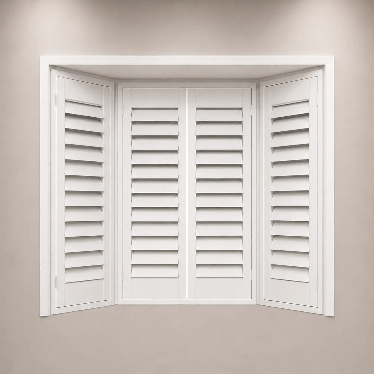 Bay Window Shutters plantation shutters