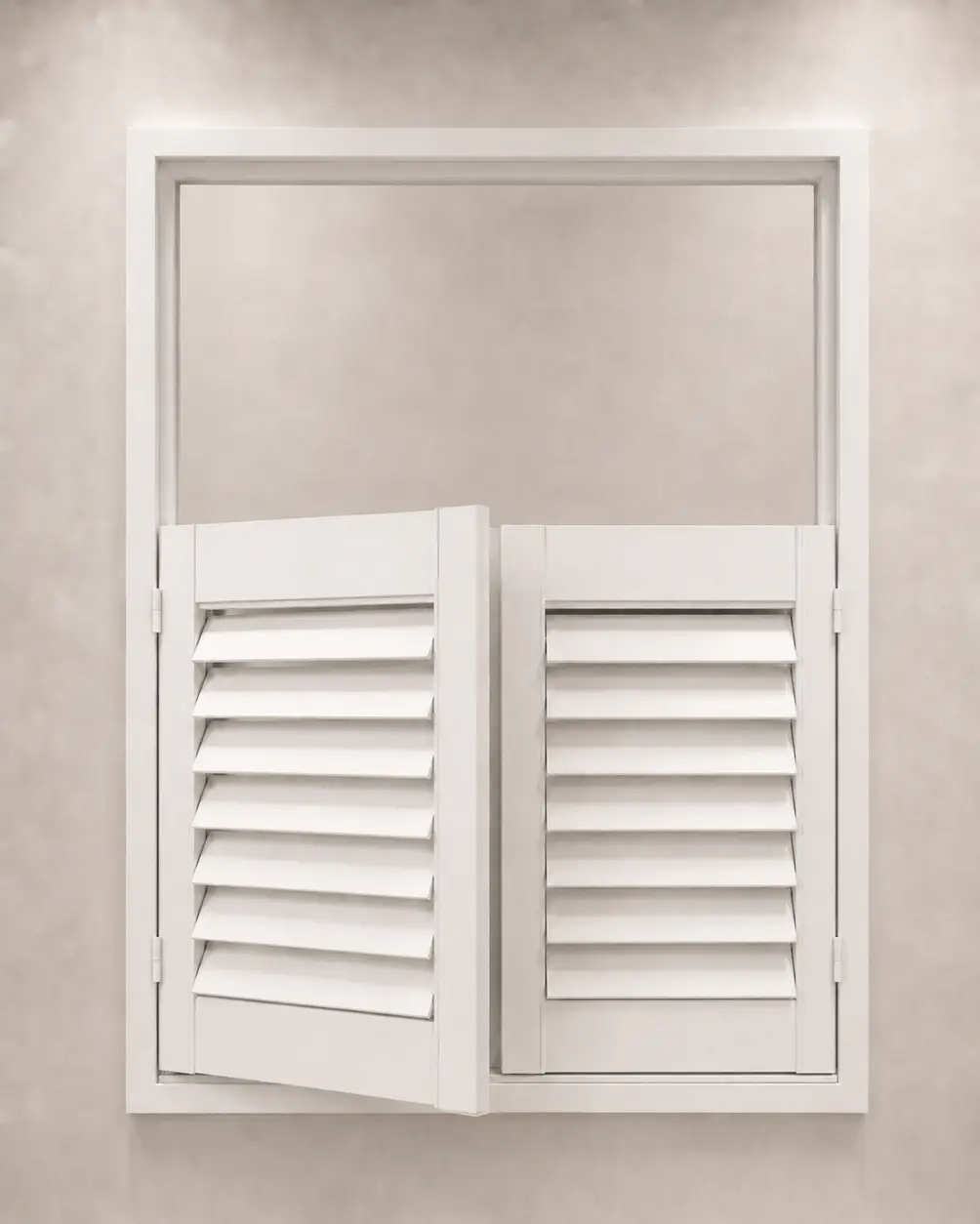 Cafe Style plantation shutters