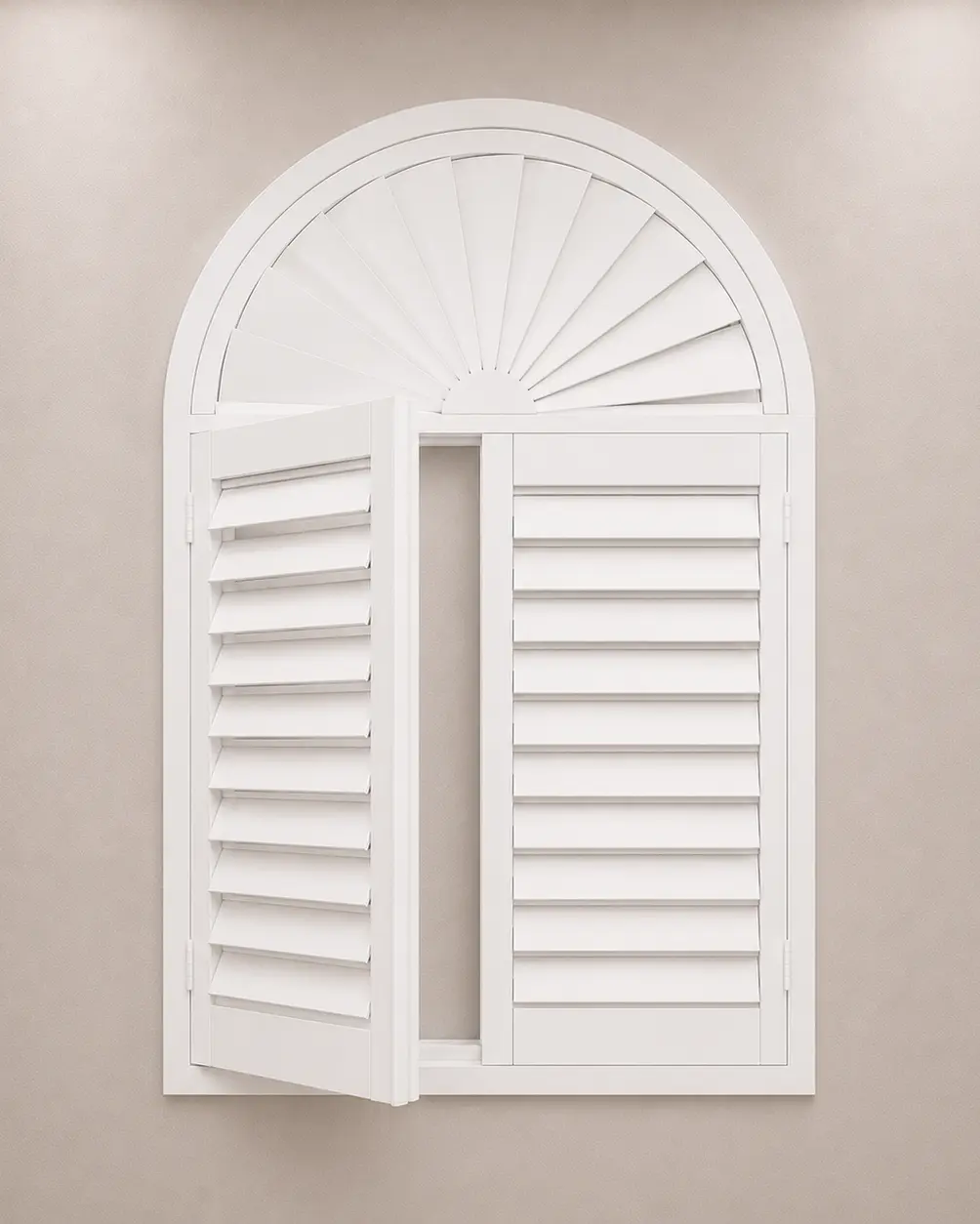 Shaped and Arched Shutters plantation shutters