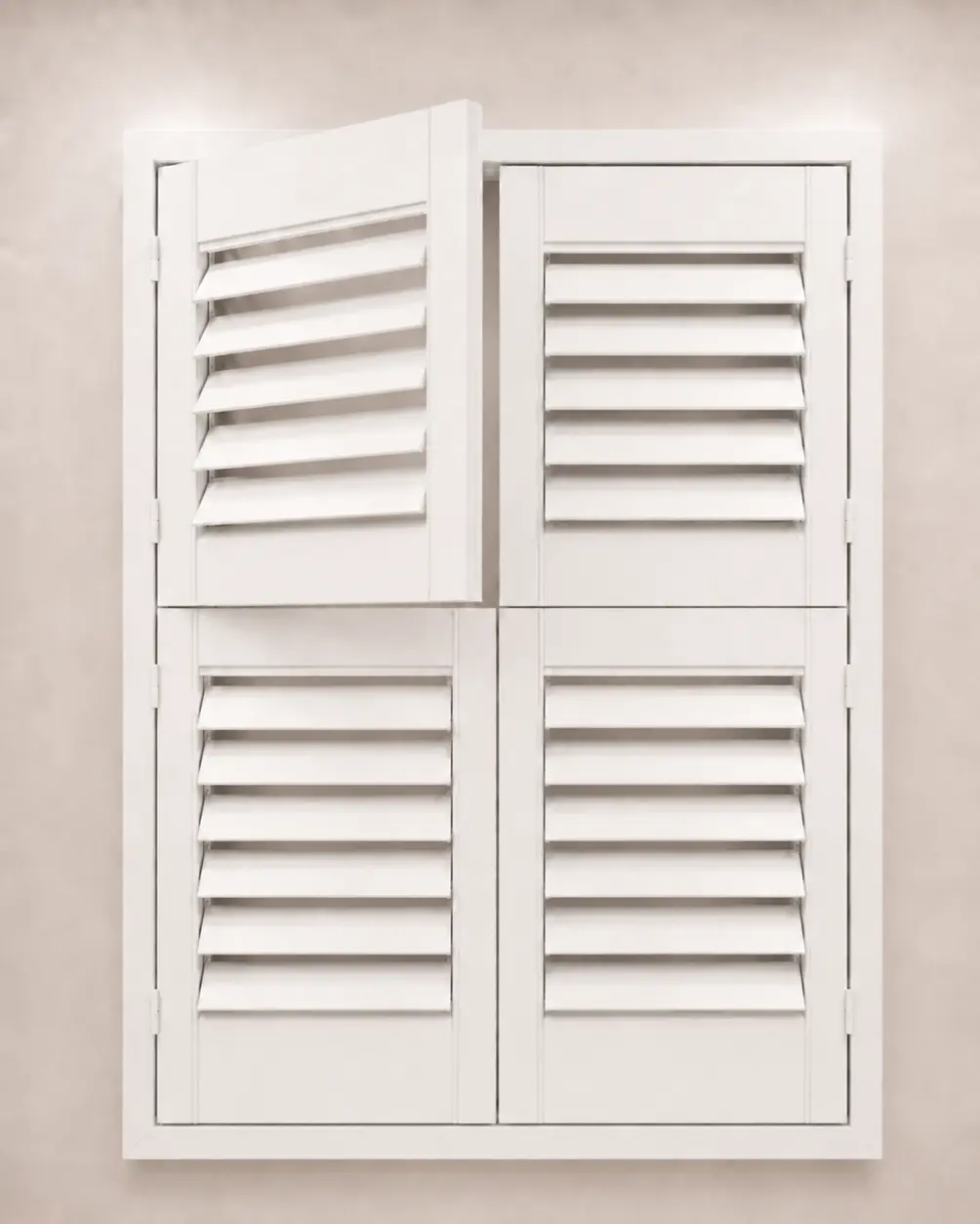 Tier on Tier plantation shutters