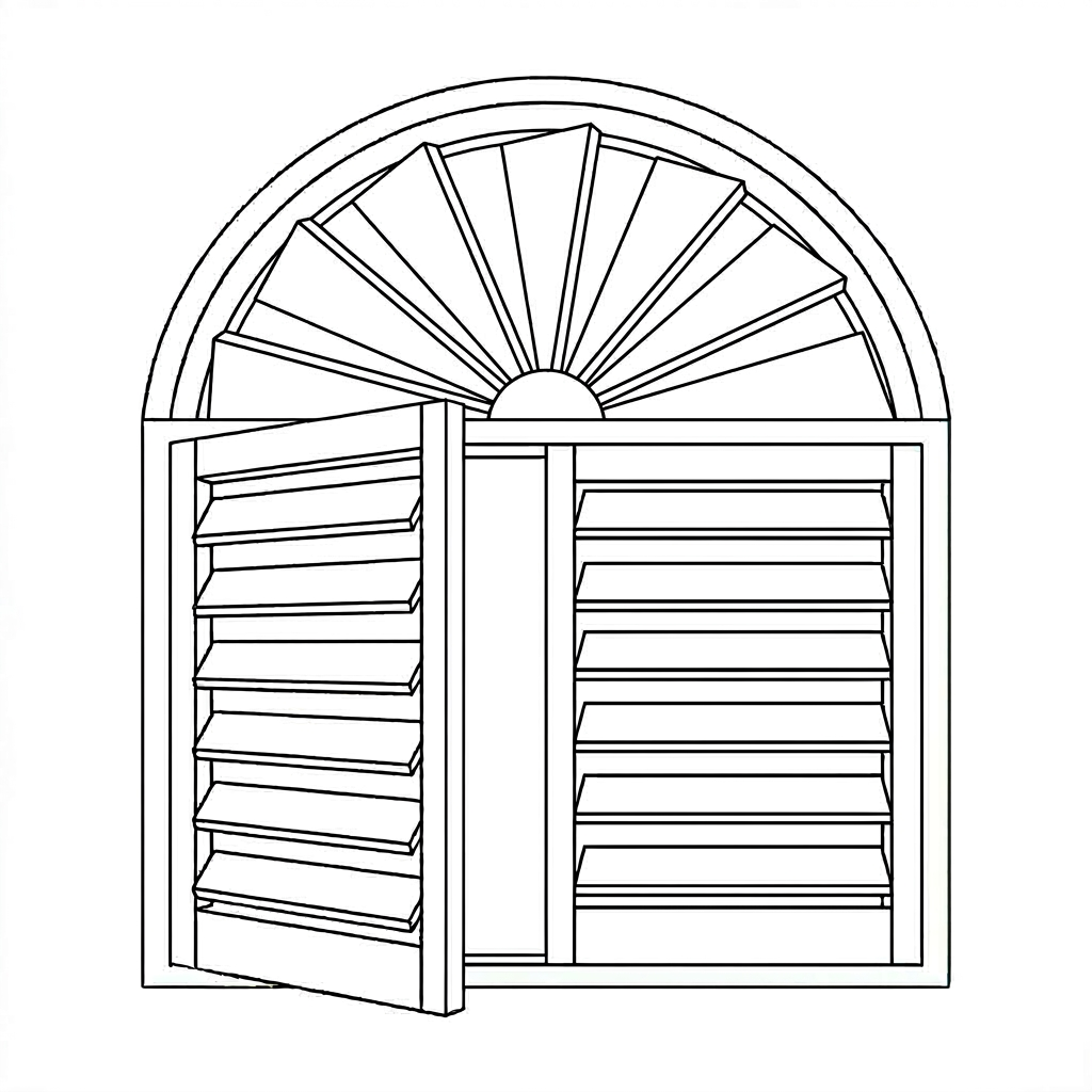 Shaped shutters